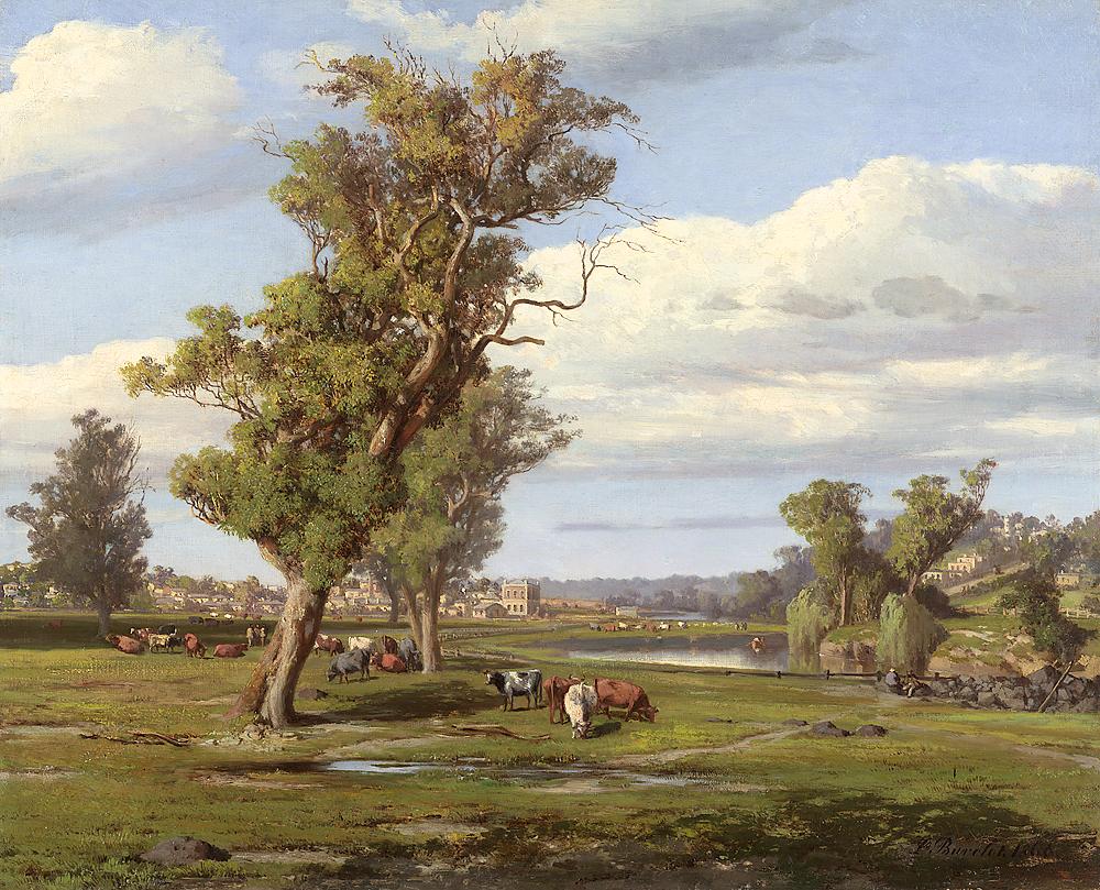 September Morning in Richmond. Louis Buvelot 1866