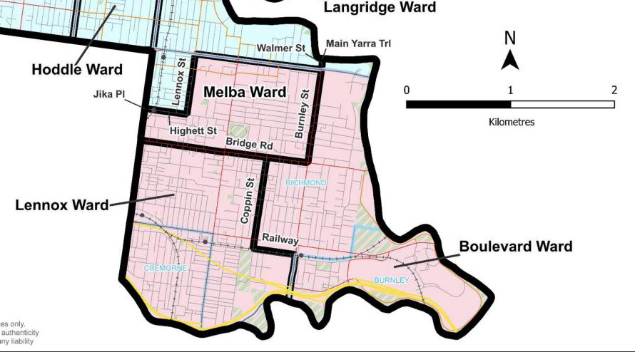 Yarra Ward Boundaries